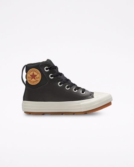 Tenis Converse Couro Chuck Taylor All Star Berkshire Boot Color Cano Alto Menino Pretas | PT T05P178